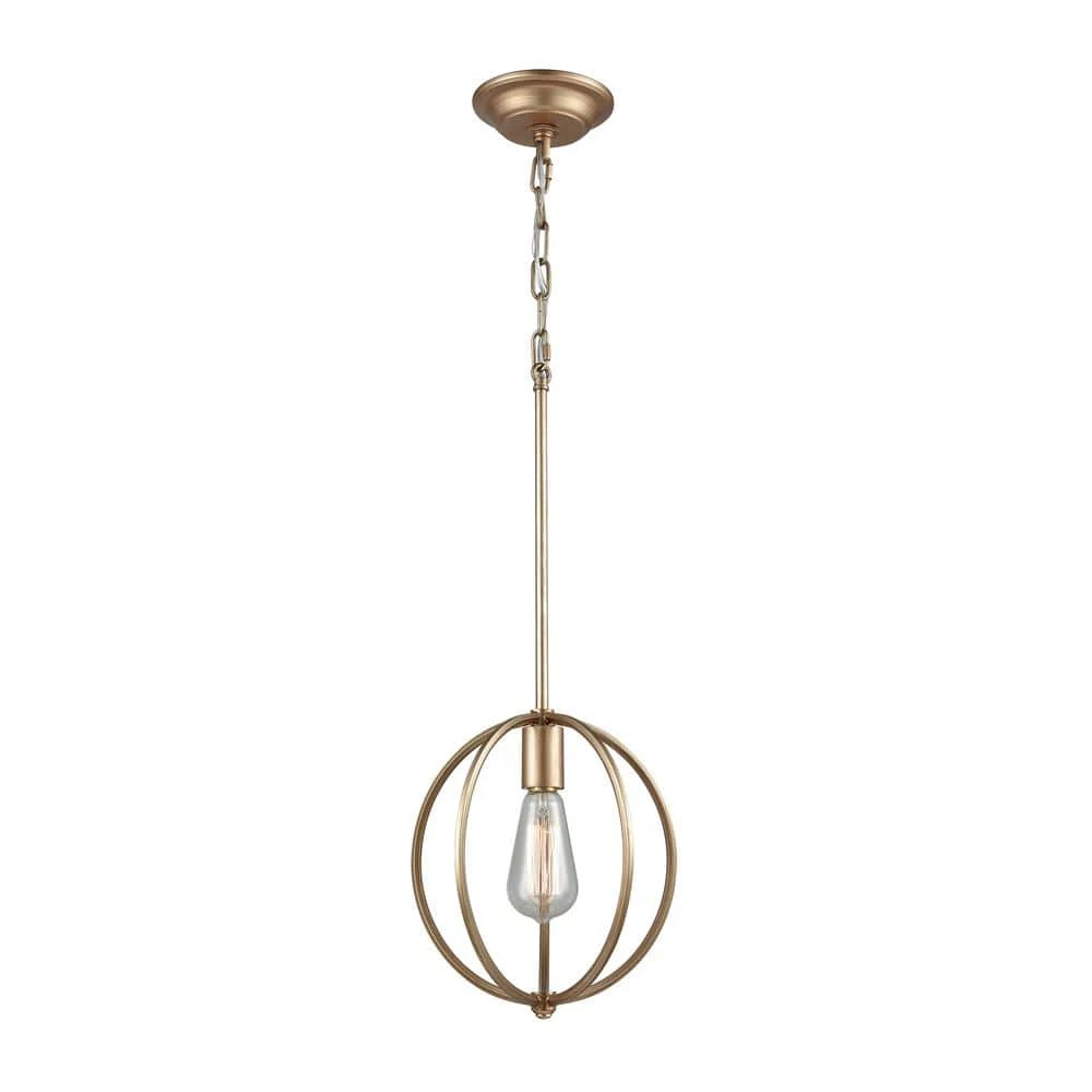 Stanton 1-Light Matte Gold Pendant by Titan Lighting 3 Stanton 1-Light Matte Gold Pendant by Titan Lighting