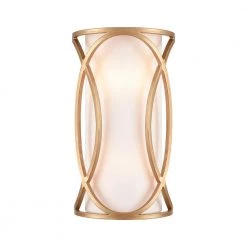 Ringlets 2-Light Matte Gold Wall Sconce by Titan Lighting