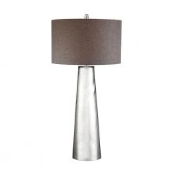 38 in. Tapered Cylinder Mercury Glass Table Lamp by Titan Lighting