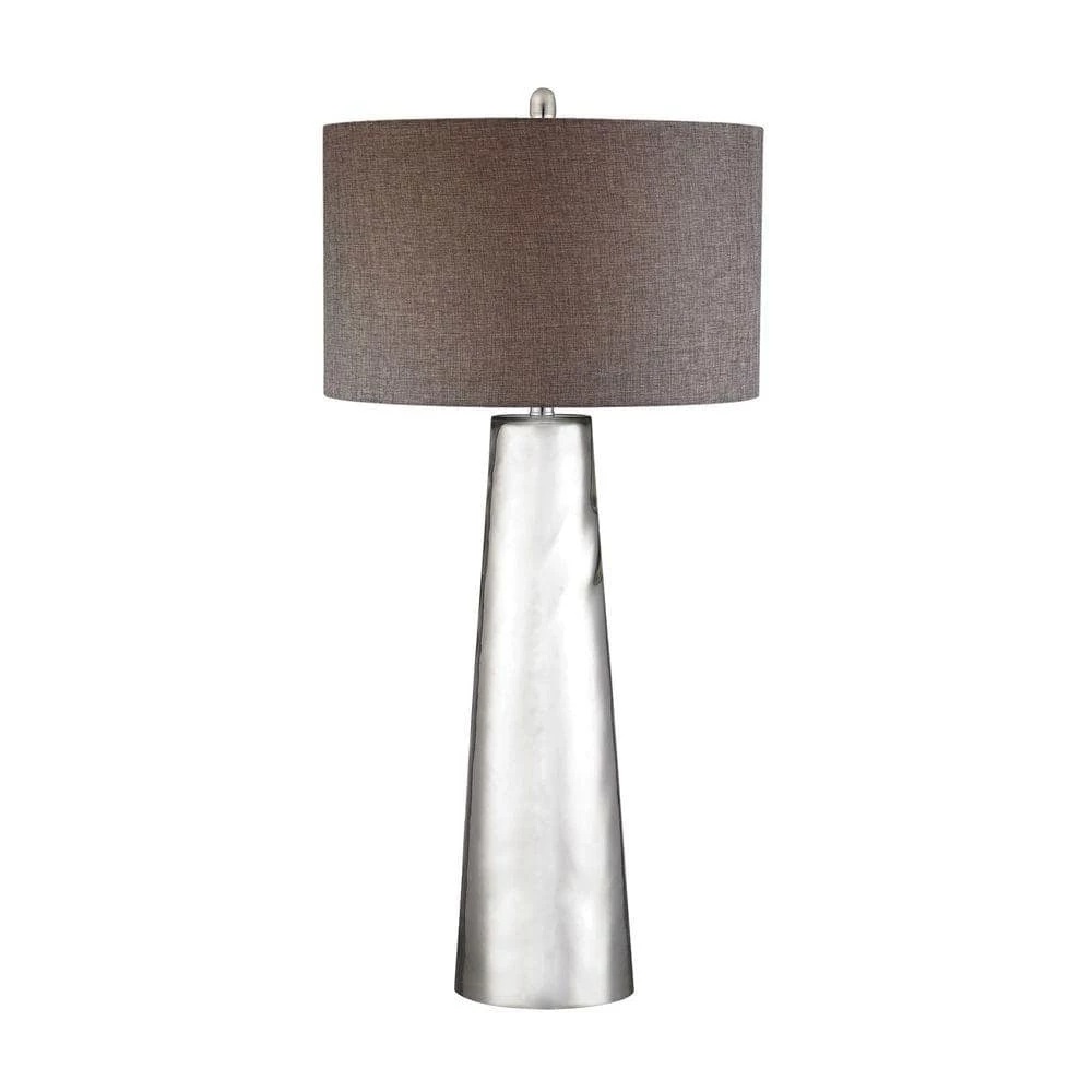 38 in. Tapered Cylinder Mercury Glass Table Lamp by Titan Lighting 3 38 in. Tapered Cylinder Mercury Glass Table Lamp by Titan Lighting