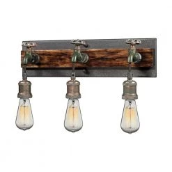 Jonas 3-Light Multi-Tone Weathered Wall Sconce by Titan Lighting