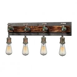 Jonas 4-Light Multi-Tone Weathered Wall Sconce by Titan Lighting