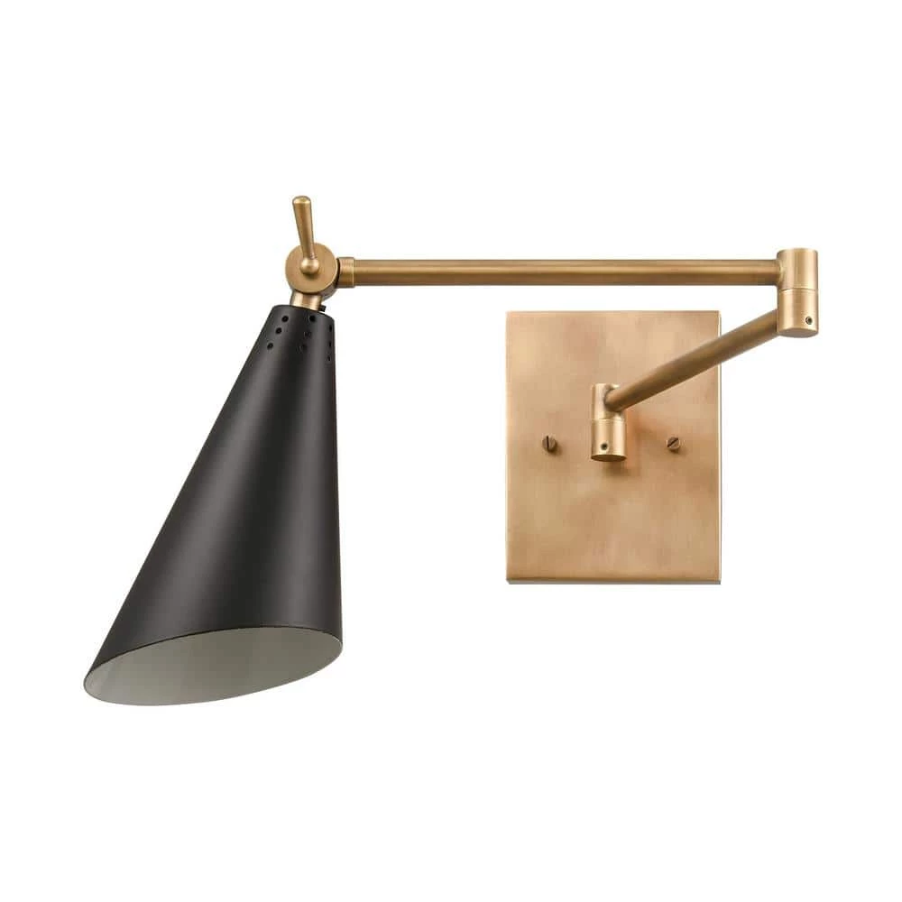 Calder 1-Light Natural Brass Wall Sconce by Titan Lighting 5 Calder 1-Light Natural Brass Wall Sconce by Titan Lighting - Image 3