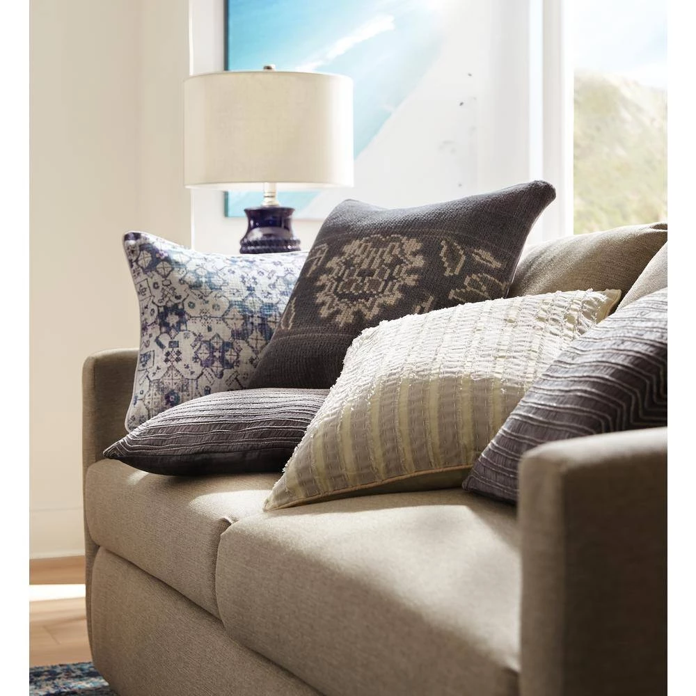 Wrapped Rope 30 in. Navy Blue Ceramic Table Lamp by Titan Lighting 4 Wrapped Rope 30 in. Navy Blue Ceramic Table Lamp by Titan Lighting - Image 2