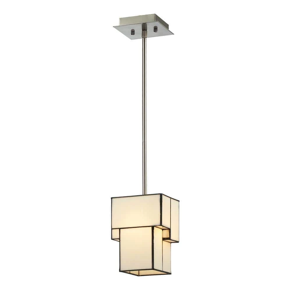 Braque Collection 1-Light Brushed Nickel LED Mini Pendant by Titan Lighting 3 Braque Collection 1-Light Brushed Nickel LED Mini Pendant by Titan Lighting