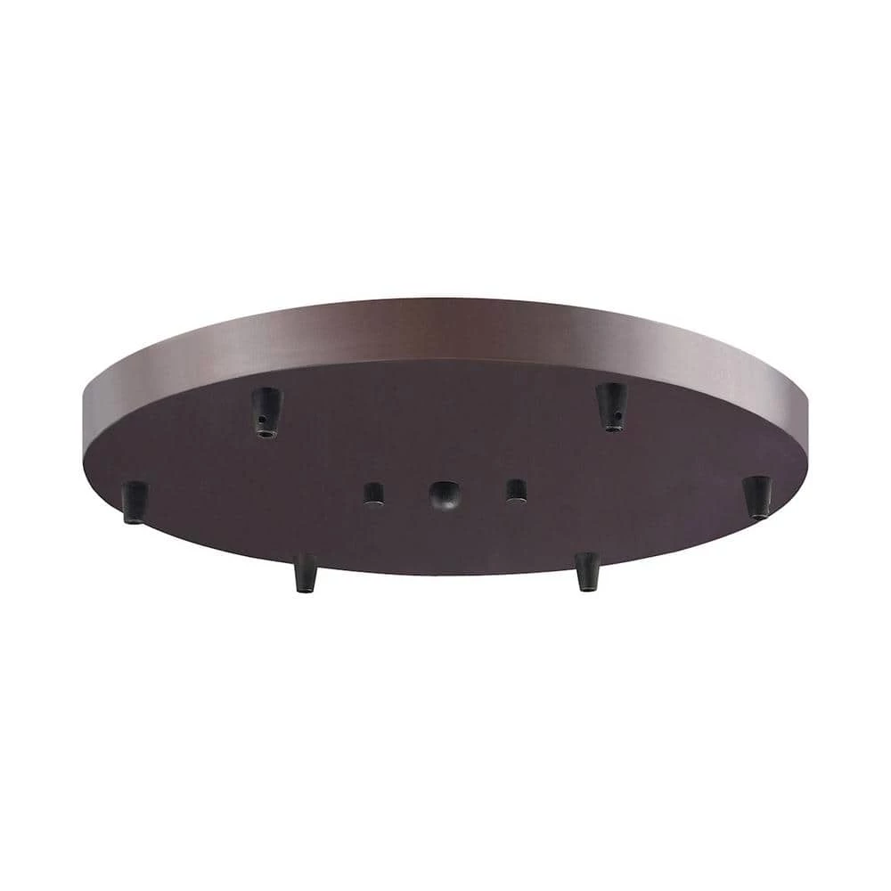 Illuminaire Accessories 14 in. 6-Light Round Oil Rubbed Bronze Ceiling Pan by Titan Lighting 3 Illuminaire Accessories 14 in. 6-Light Round Oil Rubbed Bronze Ceiling Pan by Titan Lighting