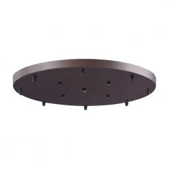 Illuminare Accessories 18 in. 8-Light Round Oil Rubbed Bronze Ceiling Pan by Titan Lighting