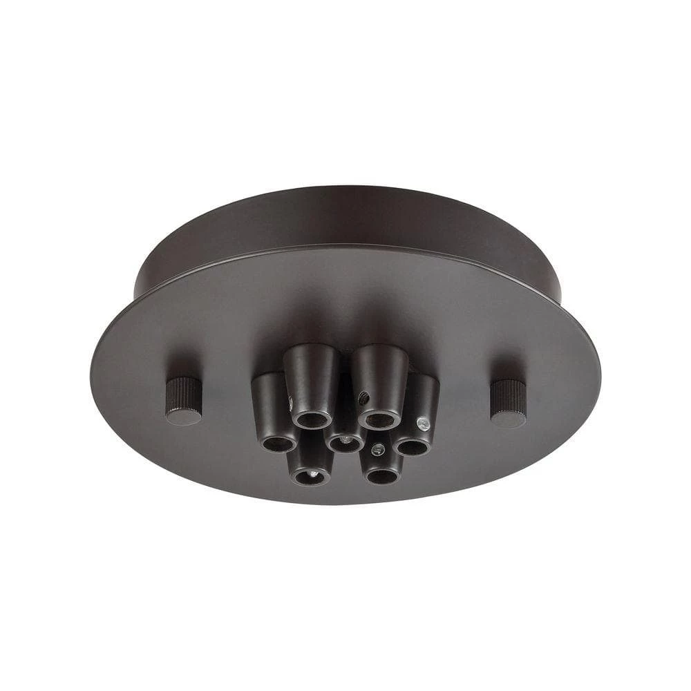 Illuminaire Accessories 7-Light Oil Rubbed Bronze Small Round Canopy by Titan Lighting 3 Illuminaire Accessories 7-Light Oil Rubbed Bronze Small Round Canopy by Titan Lighting