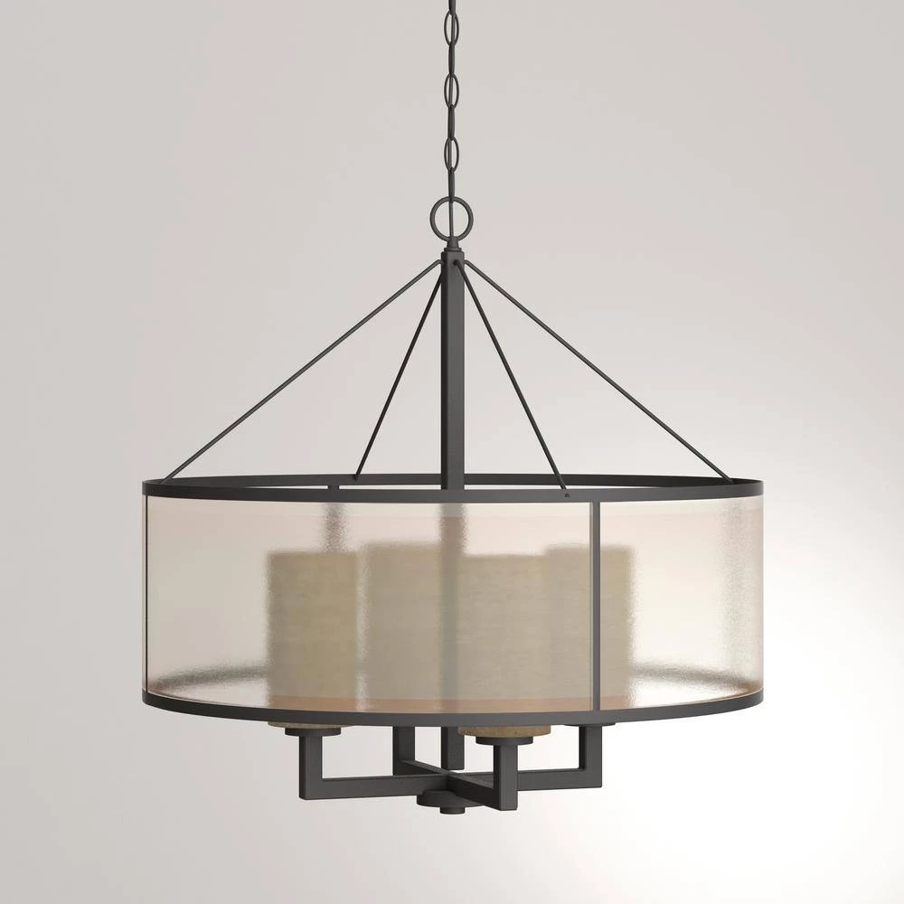 Hearthstone Collection 4-Light Oil-Rubbed Bronze Chandelier by Titan Lighting 8 Hearthstone Collection 4-Light Oil-Rubbed Bronze Chandelier by Titan Lighting - Image 6