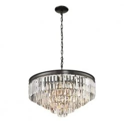 Lucerne collection 6-Light Oil-Rubbed Bronze Pendant by Titan Lighting