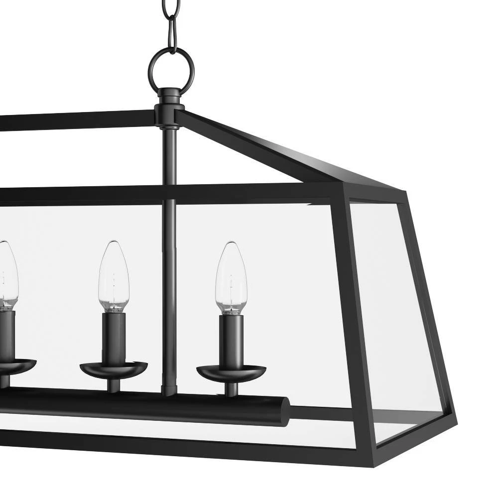 Haxby Collection 4-Light Oil-Rubbed Bronze Pendant by Titan Lighting 6 Haxby Collection 4-Light Oil-Rubbed Bronze Pendant by Titan Lighting - Image 4