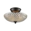 Sweetwater 2-Light Oil Rubbed Bronze with Clear Crystal Glass Semi-Flushmount by Titan Lighting -Titan Lighting sale2022 oil rubbed bronze titan lighting chandeliers tn 473552 64 1000
