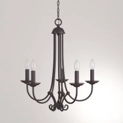 Williamsport 5-Light Oil Rubbed Bronze Ceiling Chandelier by Titan Lighting -Titan Lighting sale2022 oil rubbed bronze titan lighting chandeliers tn 50096 1f 1000