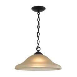 Conway 1-Light Oil-Rubbed Bronze Pendant by Titan Lighting