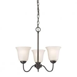 Conway 3-Light Oil-Rubbed Bronze Chandelier by Titan Lighting
