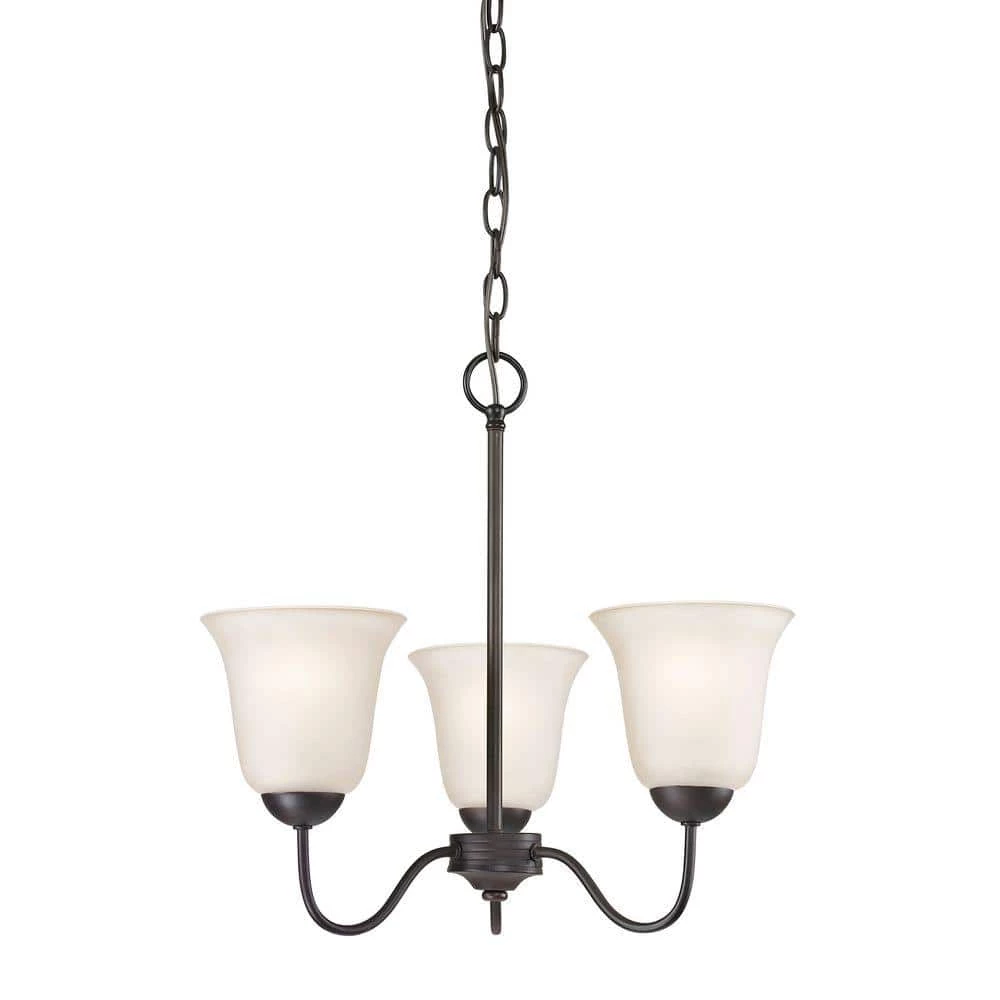Conway 3-Light Oil-Rubbed Bronze Chandelier by Titan Lighting 3 Conway 3-Light Oil-Rubbed Bronze Chandelier by Titan Lighting