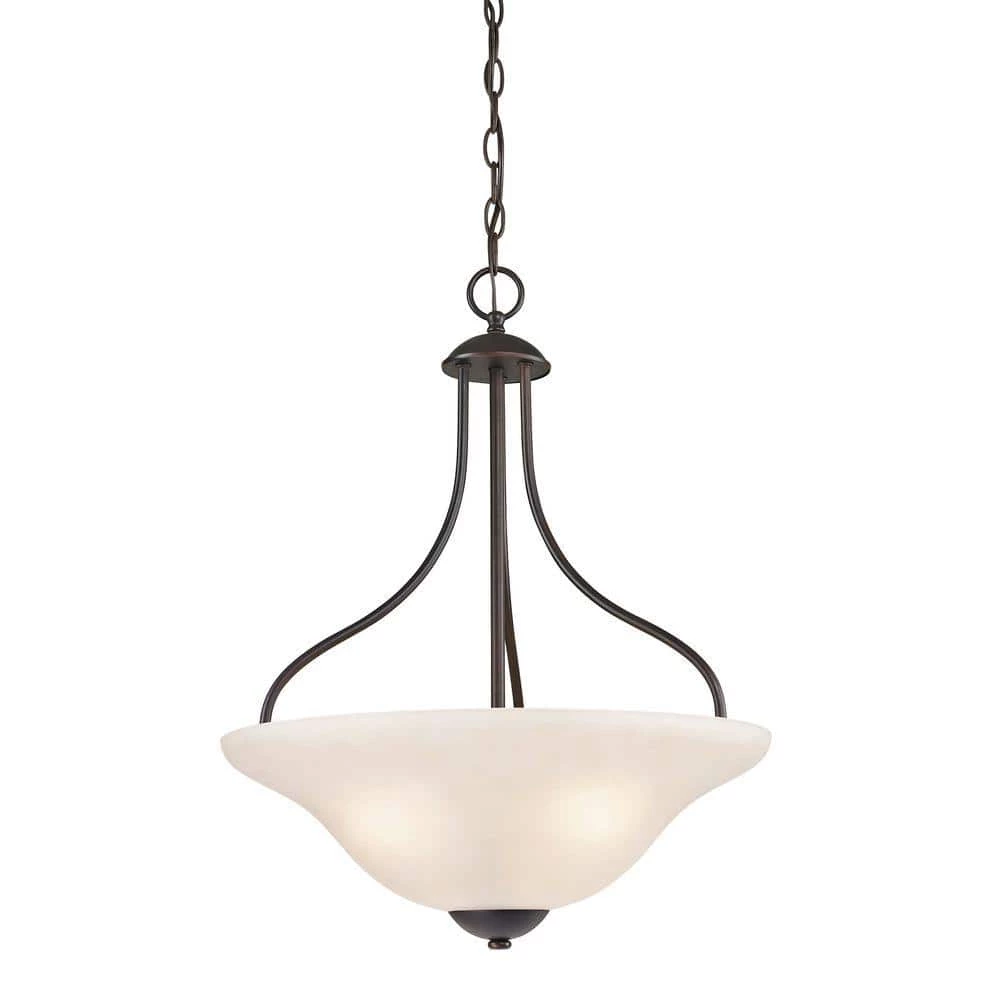 Conway 3-Light Oil-Rubbed Bronze Large Pendant by Titan Lighting 3 Conway 3-Light Oil-Rubbed Bronze Large Pendant by Titan Lighting