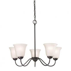 Conway 5-Light Oil-Rubbed Bronze Chandelier by Titan Lighting