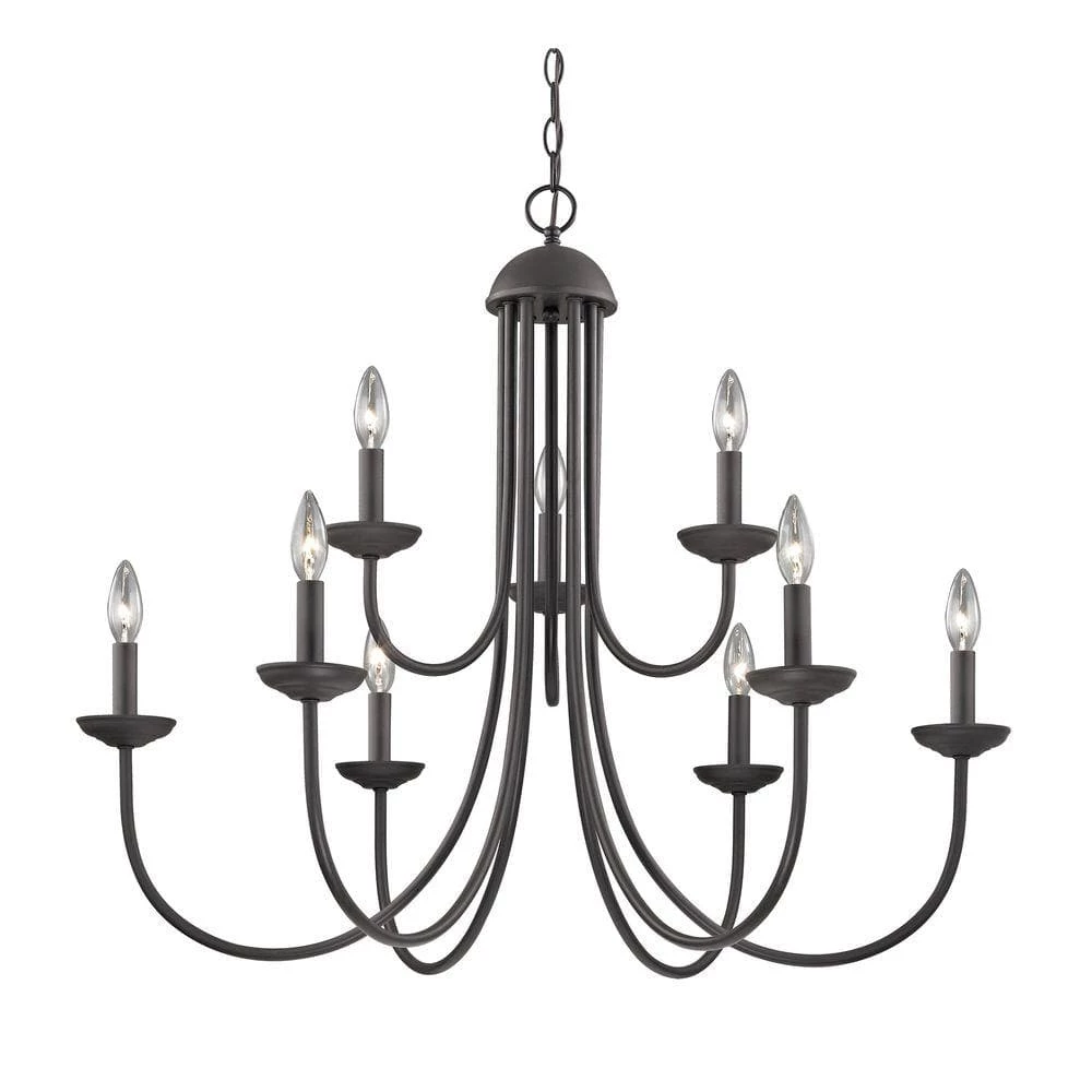 Williamsport 9-Light Oil-Rubbed Bronze Chandelier by Titan Lighting 3 Williamsport 9-Light Oil-Rubbed Bronze Chandelier by Titan Lighting