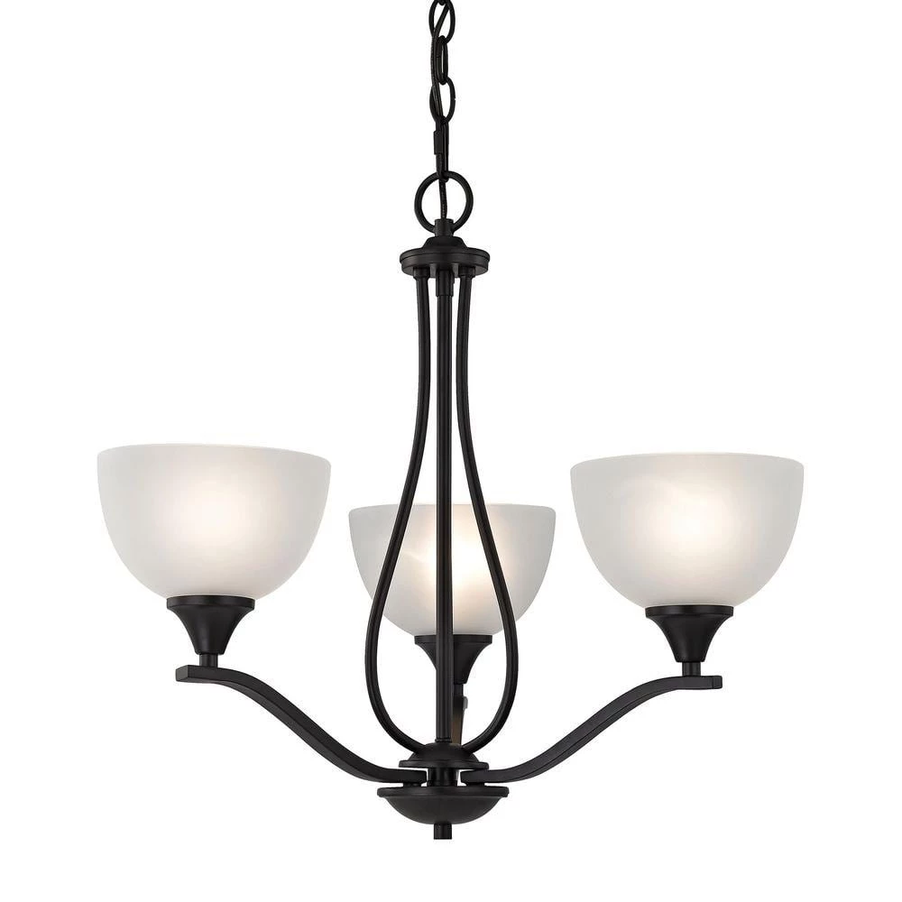 Bristol Lane 3-Light Oil-Rubbed Bronze Chandelier by Titan Lighting 3 Bristol Lane 3-Light Oil-Rubbed Bronze Chandelier by Titan Lighting