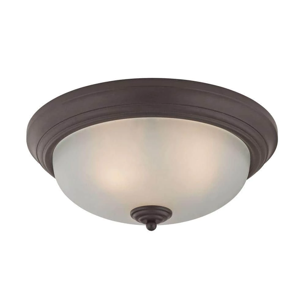 3-Light Oil-Rubbed Bronze Flushmount by Titan Lighting 3 3-Light Oil-Rubbed Bronze Flushmount by Titan Lighting