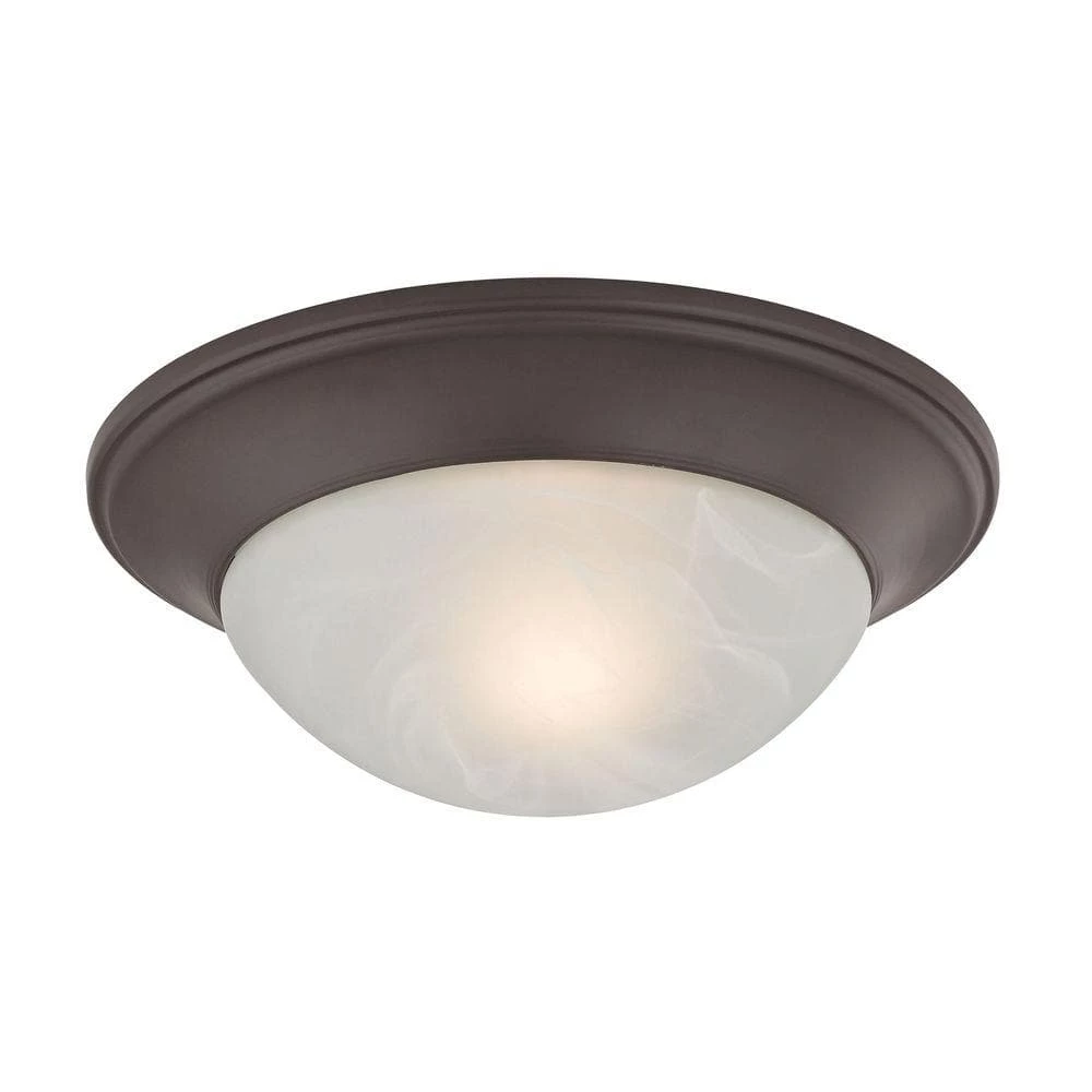 1-Light Oil-Rubbed Bronze Flushmount by Titan Lighting 3 1-Light Oil-Rubbed Bronze Flushmount by Titan Lighting