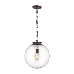 Gramercy 1-Light Oil Rubbed Bronze Pendant by Titan Lighting