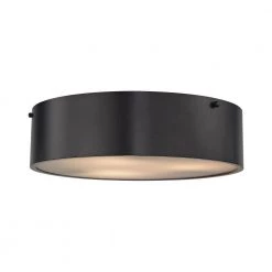Clayton 3-Light Oil Rubbed Bronze Flush Mount by Titan Lighting