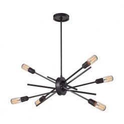 Xenia 6-Light Oil Rubbed Bronze Chandelier by Titan Lighting