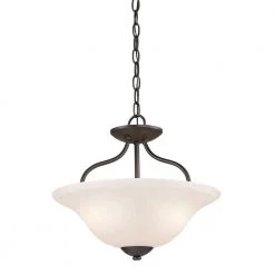 Conway 2-Light Oil-Rubbed Bronze Semi-Flush Mount Light by Titan Lighting