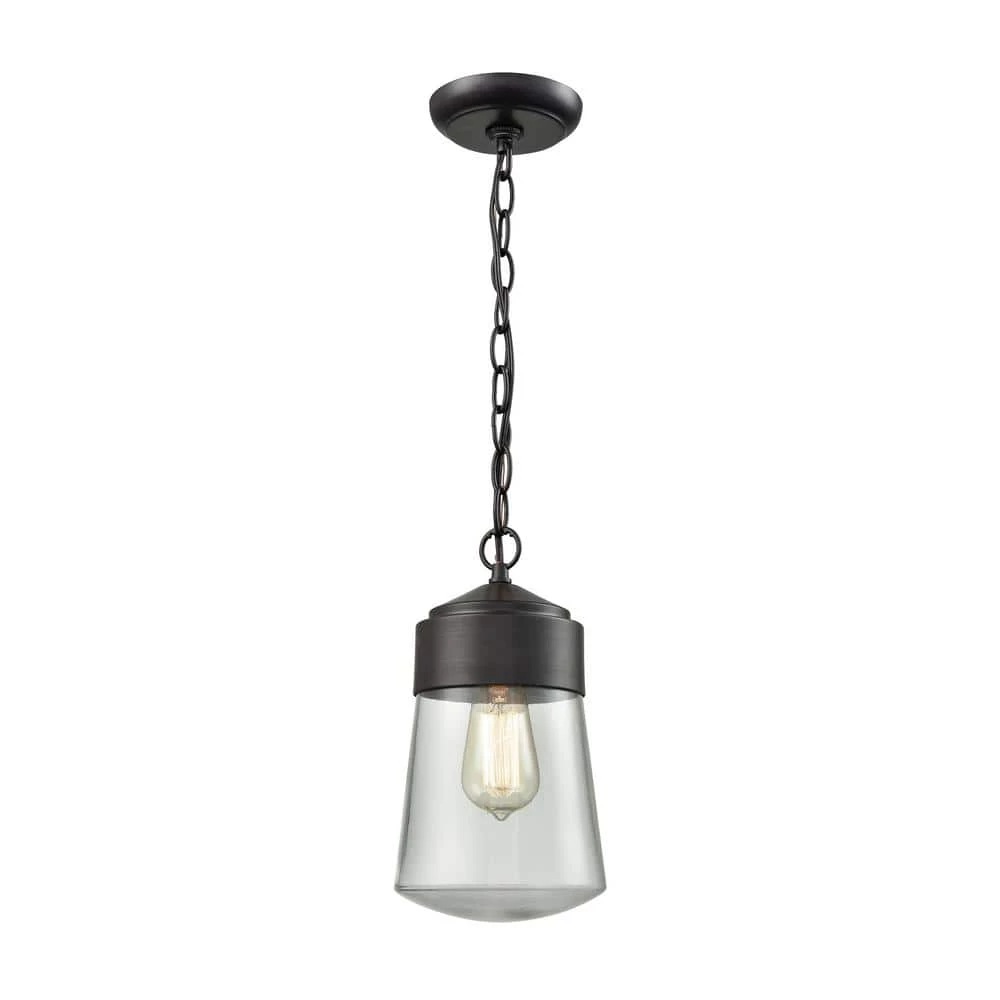 Mullen Gate Oil Rubbed Bronze 1-Light Outdoor Hanging Pendant by Titan Lighting 3 Mullen Gate Oil Rubbed Bronze 1-Light Outdoor Hanging Pendant by Titan Lighting