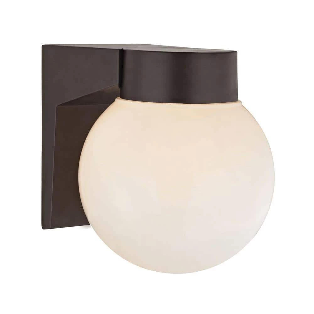 1-Light Oil Rubbed Bronze Outdoor Wall Sconce by Titan Lighting 3 1-Light Oil Rubbed Bronze Outdoor Wall Sconce by Titan Lighting