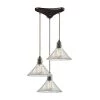 Hand Formed Glass 3-Light Oil Rubbed Bronze Pendant by Titan Lighting 2 Hand Formed Glass 3-Light Oil Rubbed Bronze Pendant by Titan Lighting -Titan Lighting sale2022 oil rubbed bronze titan lighting pendant lights tn 11380 64 1000
