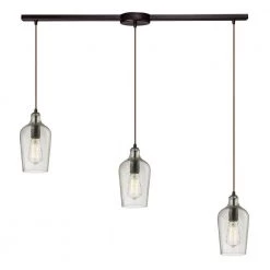 Hamrade Collection 3-Light Oil-Rubbed Bronze Mini Pendant by Titan Lighting