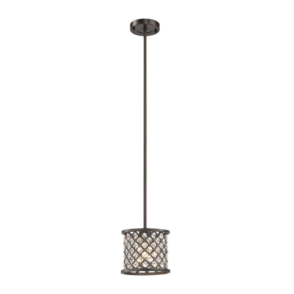 Genevieve 1-Light Oil Rubbed Bronze Pendant by Titan Lighting 3 Genevieve 1-Light Oil Rubbed Bronze Pendant by Titan Lighting
