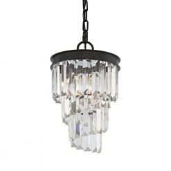 Palacial 1-Light Oil Rubbed Bronze LED Pendant by Titan Lighting