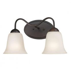 Conway 2-Light Oil-Rubbed Bronze Bath Bar Light by Titan Lighting