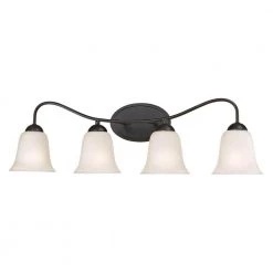 Conway 4-Light Oil-Rubbed Bronze Bath Bar Light by Titan Lighting