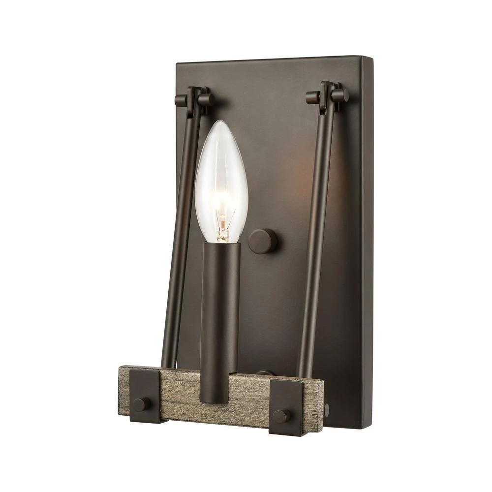 Transitions 5 in. 1-Light Oil Rubbed Bronze Vanity Light by Titan Lighting 5 Transitions 5 in. 1-Light Oil Rubbed Bronze Vanity Light by Titan Lighting - Image 3