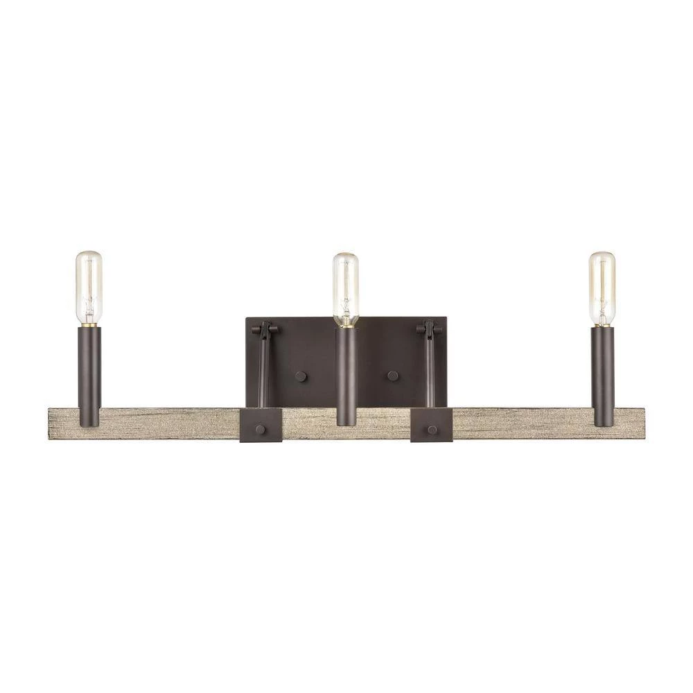 Transitions 22 in. 3-Light Oil Rubbed Bronze Vanity Light by Titan Lighting 4 Transitions 22 in. 3-Light Oil Rubbed Bronze Vanity Light by Titan Lighting - Image 2