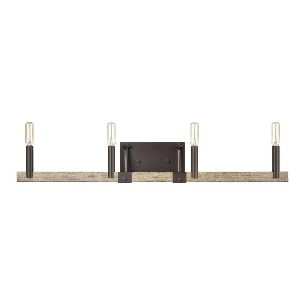 Transitions 32 in. 4-Light Oil Rubbed Bronze Vanity Light by Titan Lighting 4 Transitions 32 in. 4-Light Oil Rubbed Bronze Vanity Light by Titan Lighting - Image 2