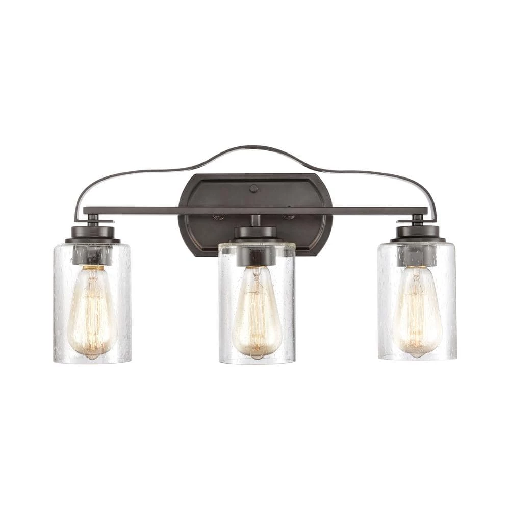 20 in. 3 Light Oil Rubbed Bronze Vanity Light by Titan Lighting 4 20 in. 3 Light Oil Rubbed Bronze Vanity Light by Titan Lighting - Image 2