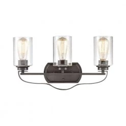 20 in. 3 Light Oil Rubbed Bronze Vanity Light by Titan Lighting