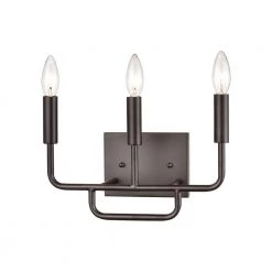 13 in. 3 Light Oil Rubbed Bronze Vanity Light by Titan Lighting