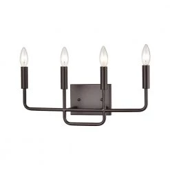 18.5 in. 4 Light Oil Rubbed Bronze Vanity Light by Titan Lighting