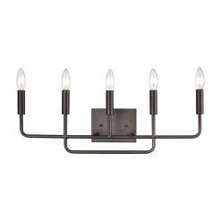 25 in. 5 Light Oil Rubbed Bronze Vanity Light by Titan Lighting