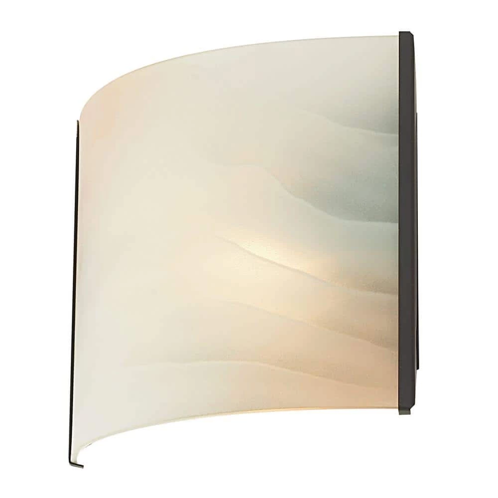 Pannelli 1-Light Oil Rubbed Bronze Vanity Light with Hand-Moulded Honey Alabaster Glass by Titan Lighting 3 Pannelli 1-Light Oil Rubbed Bronze Vanity Light with Hand-Moulded Honey Alabaster Glass by Titan Lighting