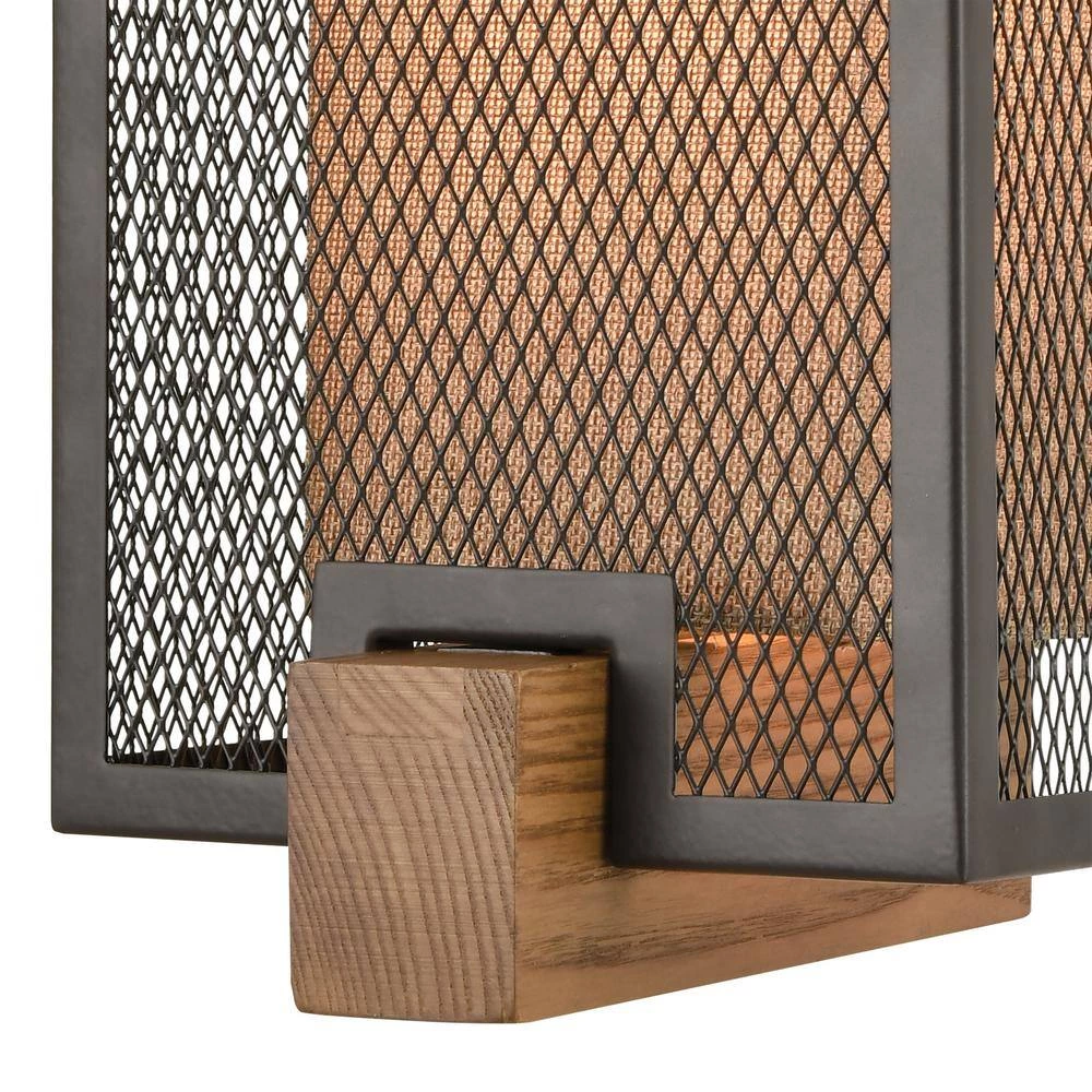 Crossbeam 1-Light Oil Rubbed Bronze Wall Sconce by Titan Lighting 6 Crossbeam 1-Light Oil Rubbed Bronze Wall Sconce by Titan Lighting - Image 4