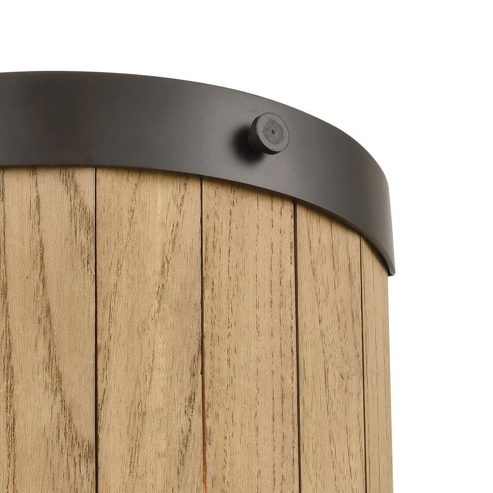 Wooden Barrel 2-Light Oil Rubbed Bronze Wall Sconce by Titan Lighting 4 Wooden Barrel 2-Light Oil Rubbed Bronze Wall Sconce by Titan Lighting - Image 2