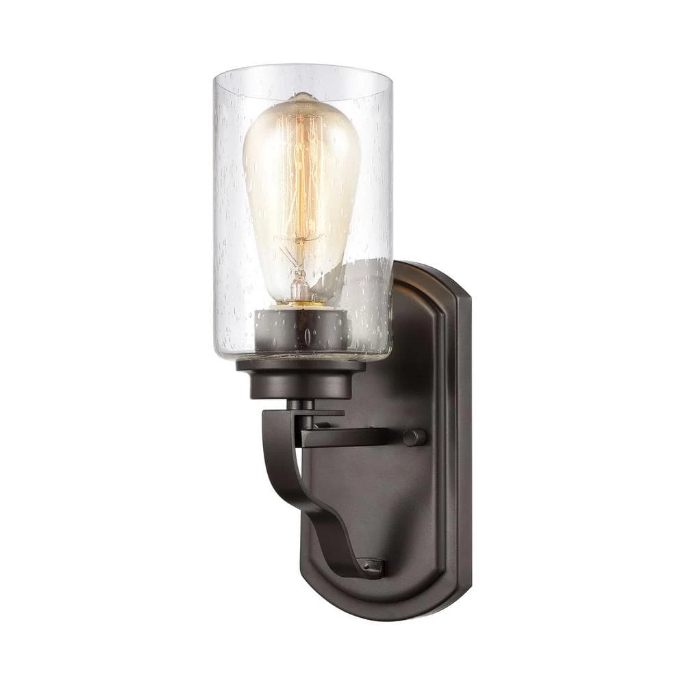 1-Light Oil Rubbed Bronze Wall Sconce by Titan Lighting 3 1-Light Oil Rubbed Bronze Wall Sconce by Titan Lighting